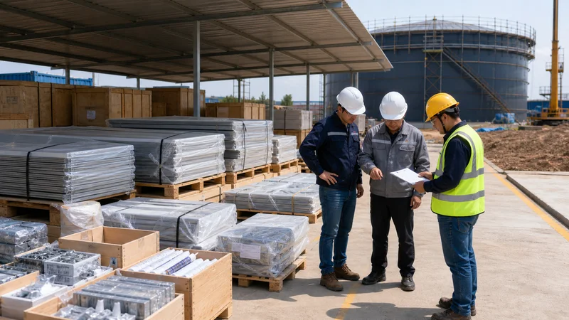 Temporary Storage Protection for Bolted Tank Materials Before Installation